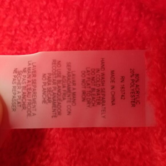 Sioni Red Cardigan Open Blazer Jacket Womens Large New Soft Holiday Career - Picture 6 of 9